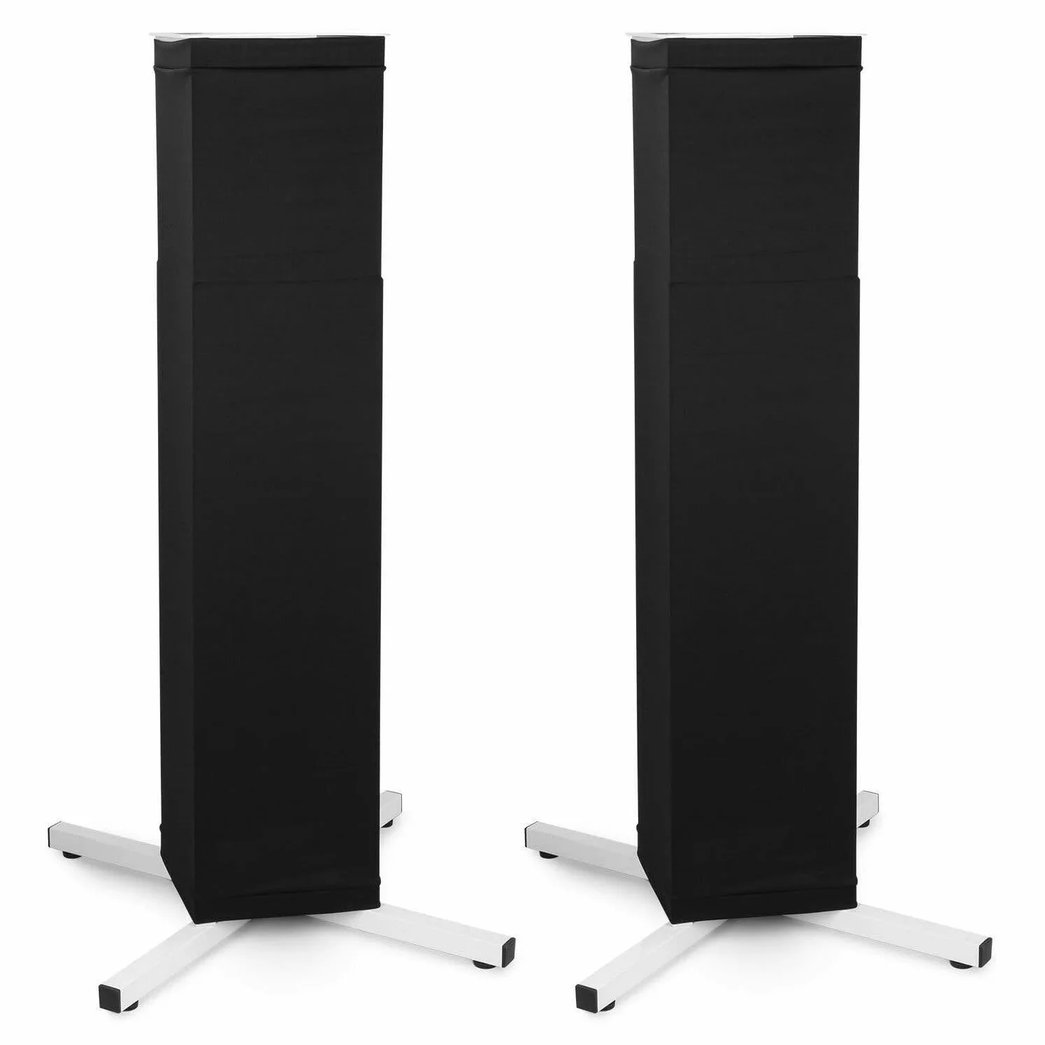 Vonyx DJP165 Universal-Lautsprecherständer - Auch für Lichteffekte, Produkte usw. geeignet - Inkl. weißer und schwarze Abdeckung - höhenverstellbar