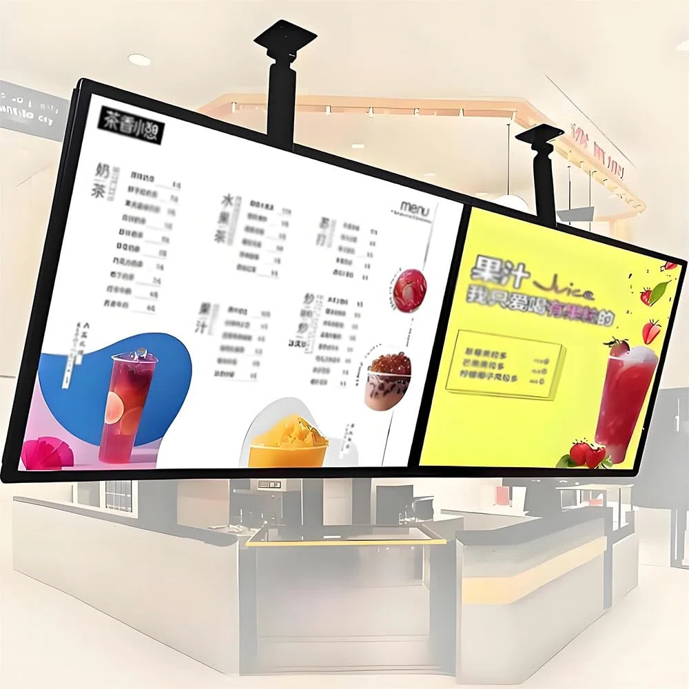 Led-Menütafel Für Kaffeesalon-Displays Leuchtkasten, Led-Menütafel Mit Hintergrundbeleuchtung, 3D-Leuchtkasten-Werbetafel Mit Schmalem Schnapprahmen Horizontalscreen-60x100cm
