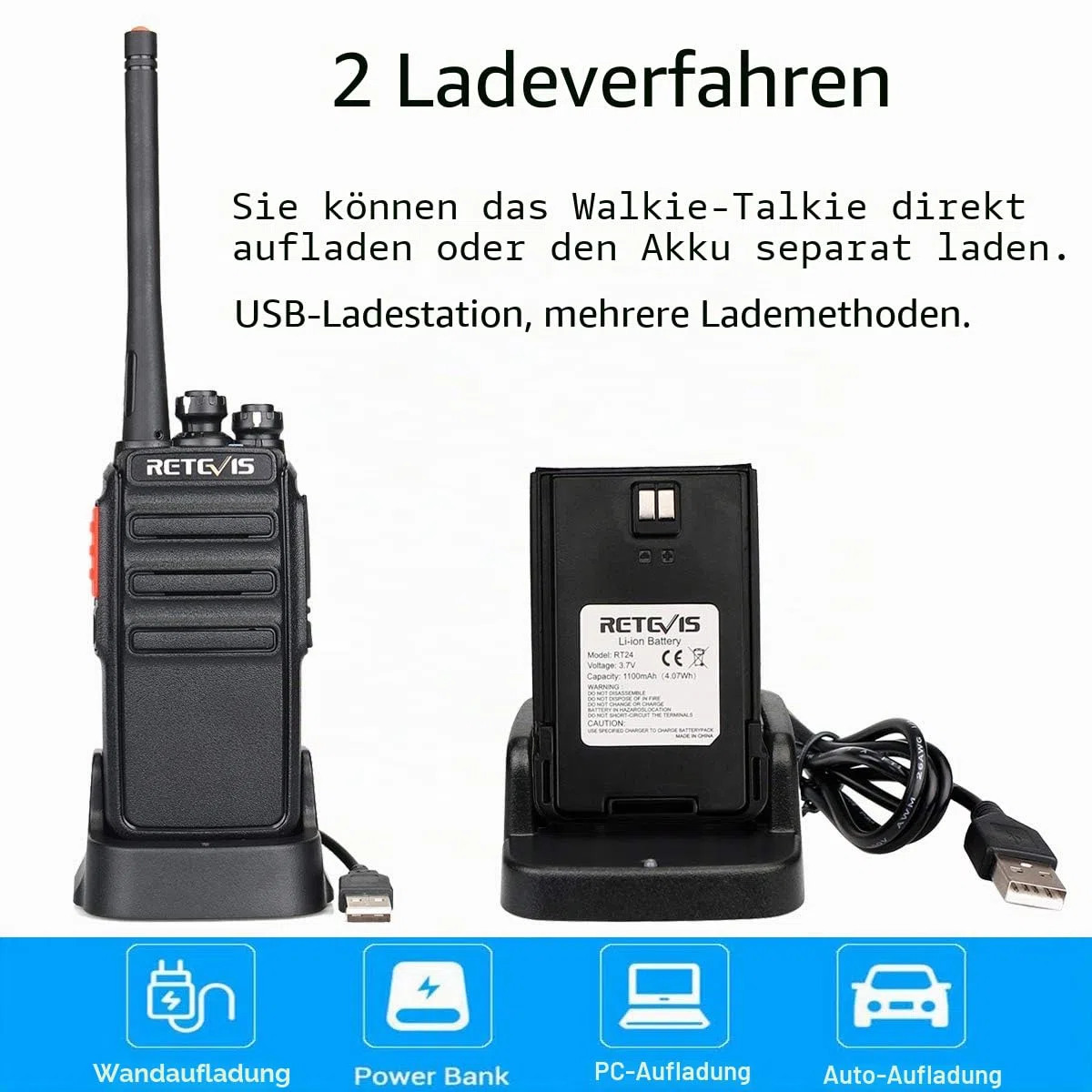 Retevis RT24 Plus Funkgeräte Professionell, PMR Walkie-Talkie Erwachsene Aufladbar, 16 Kanäle VOX CTCSS&DCS, Funksysteme mit Headset, Walki Talki 6er Set für Schule und Gewerbe (6 STK, Schwarz)