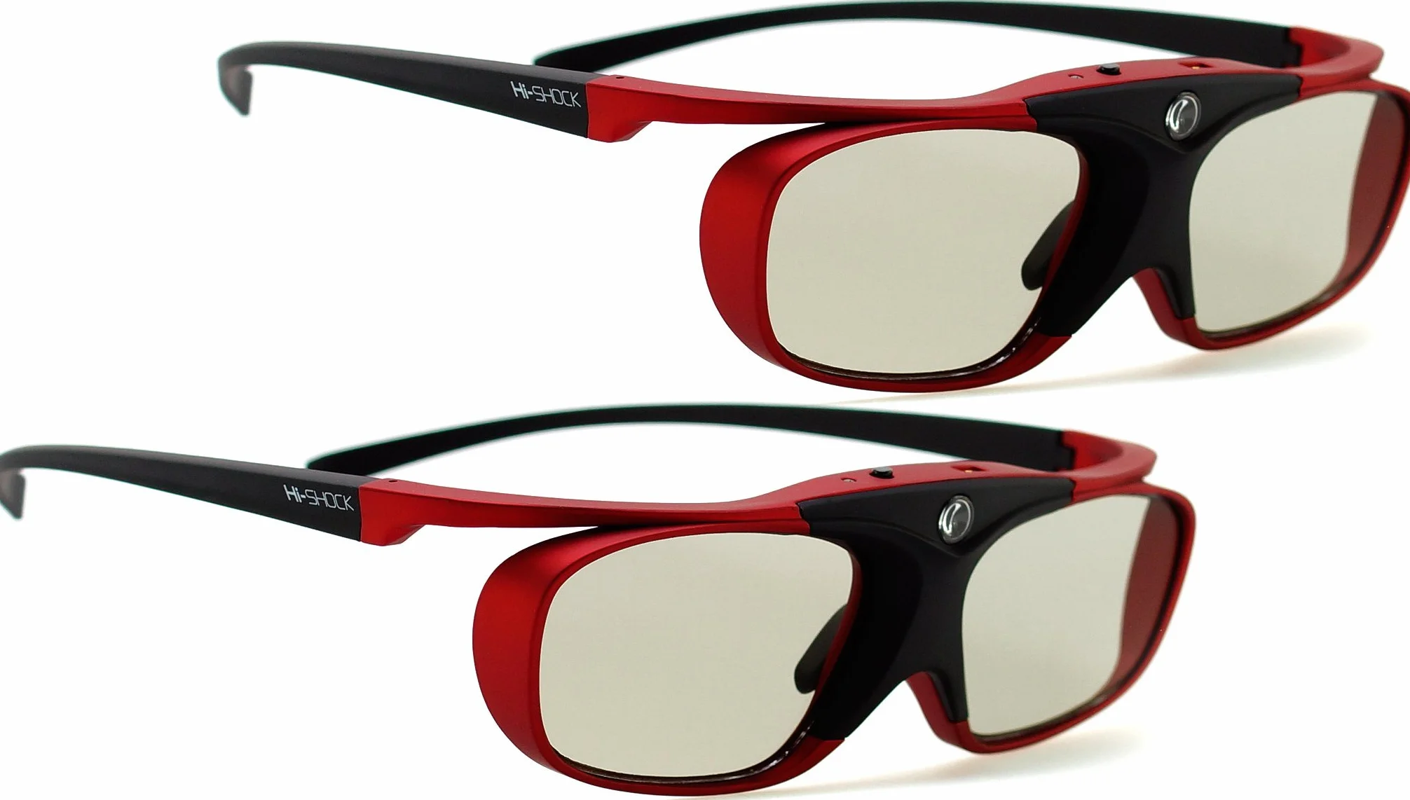 2X Hi-SHOCK RF Pro Scarlet Heaven | Aktive 3D Brille für EPSON, JVC & Sony RF 3D Projektor/Beamer kompatibel mit SSG-3570CR, TDG-BT500A, TY-ER3D4MU [120 Hz | wiederaufladbar, 120 Hz]
