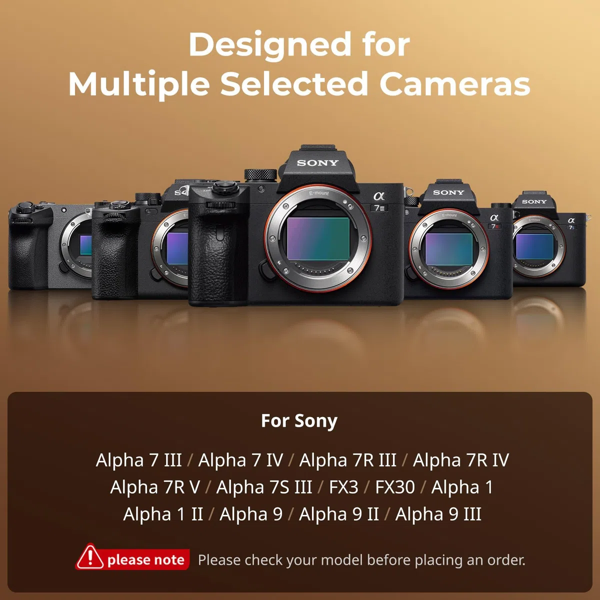 SMALLRIG Drehbarer Seitengriff mit Trigger Rec für ausgewählte spiegellose Kameras, für Sony Alpha 7 IV/Alpha 7R V / A7 III / FX3 / Alpha 9, Kompatibel mit F550/570-Akku, Verschlusssteuerung – 3893