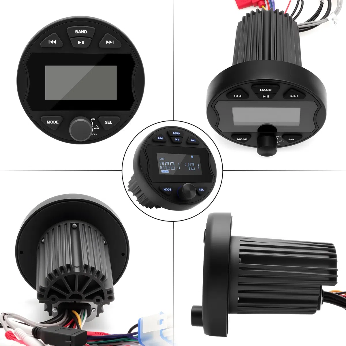 Boot Radio Wasserdicht MP3 Player Marine Stereo-Empfänger mit AM/FM Radio für Boote, Yachten Marineboote