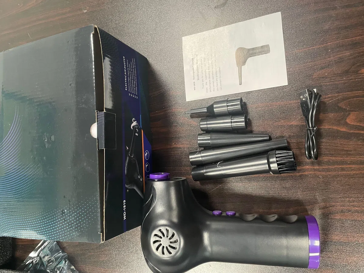 ELEKTRISCHES LUFTGEBÄLSE HOCHEFFIZIENTES -HANDGEBLÄSE MIT 5 DÜSEN (6000 mAh)