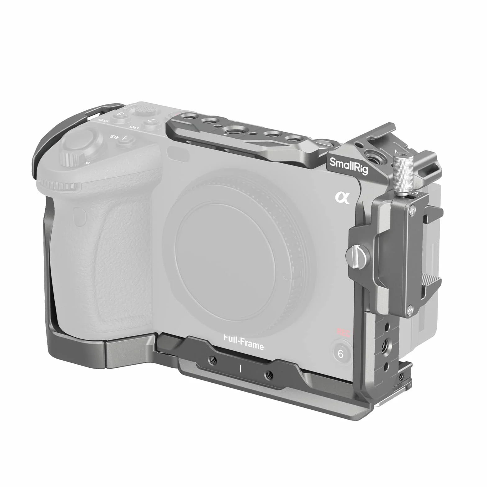 SMALLRIG FX3/FX30 HawkLock Schnellwechsel-Kamerakäfig-Kit für Sony FX3/FX30 mit Kabelklemme, Integriertem NATO-Blitzschuh/QR-Platte für Arca, Modulares Design, für dem Originalen XLR-Griff – 4770