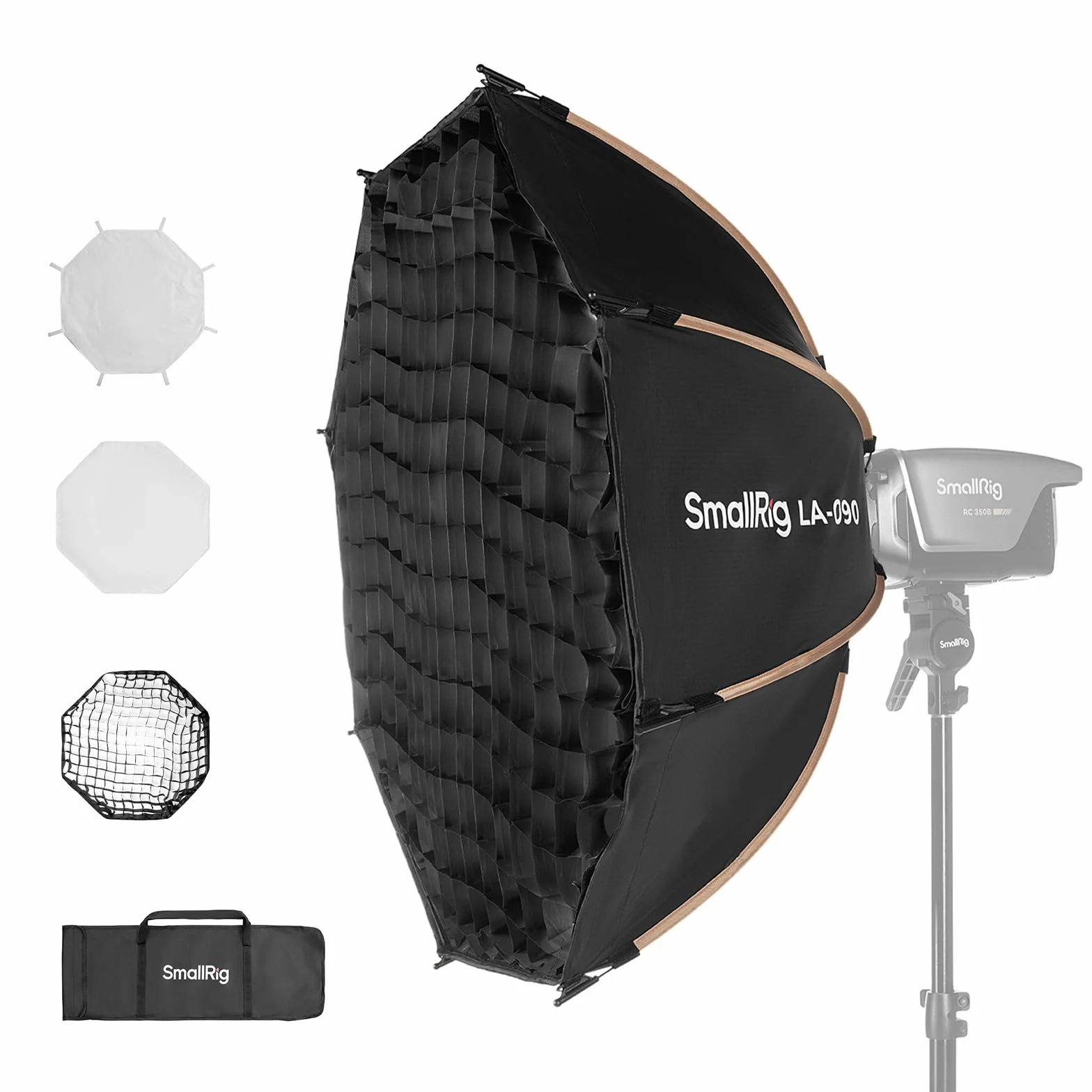SMALLRIG 35" / 90cm Parabolic Softbox LA-O90, Quick Release Octagon Softbox für Bowens Mount COB Lights für SMALLRIG für Neewer für Aputure für Godox - 4633