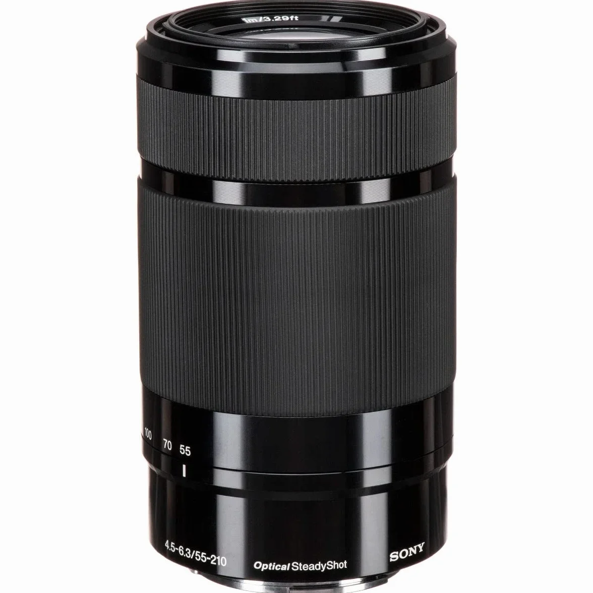 Sony SEL55210 – 55–210mm F4.5–6.3 OSS Zoom-Objektiv (APS-C, Teleobjektiv mit Bildstabilisator, E-Mount, ideal für Reisen, Natur & Sport, kompatibel mit ZV-E10, A6400 & A6700, schwarz)