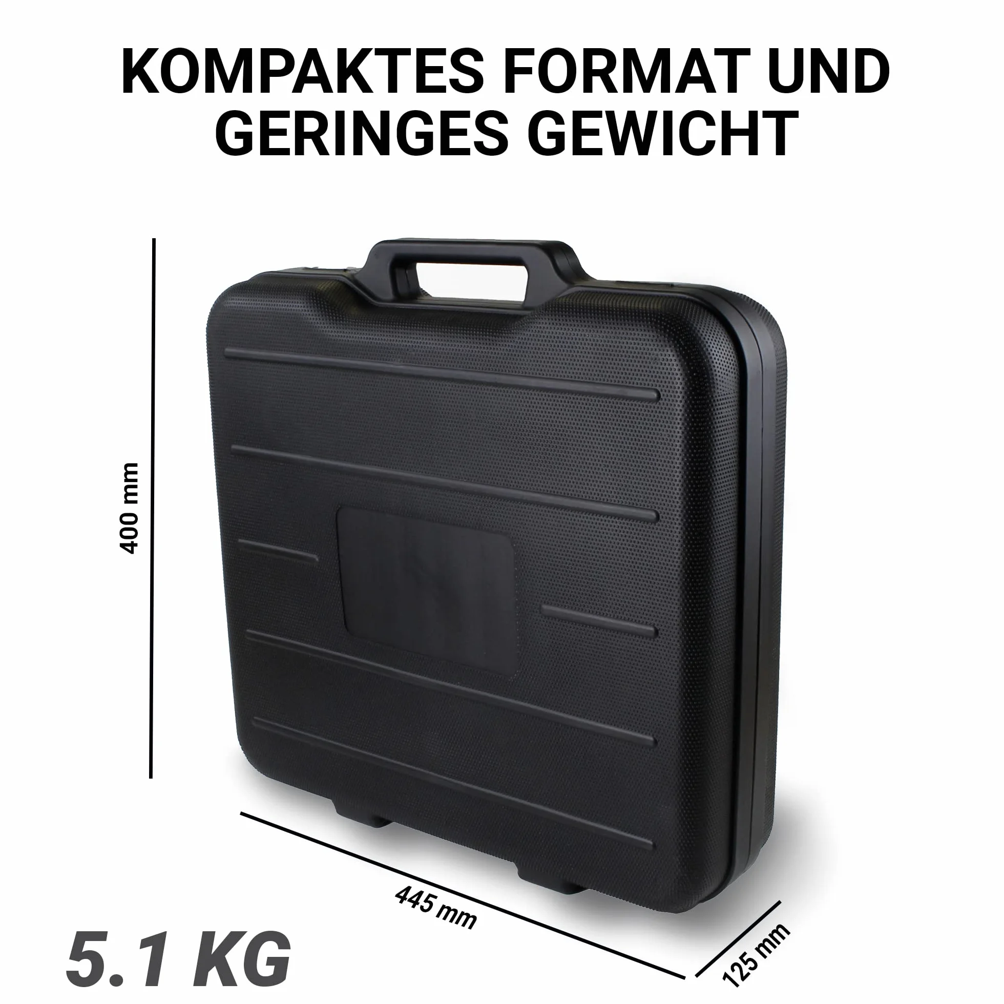 XORO 38,5 cm Camping Satellitenantenne MCA 38 HD Set, inkl. FullHD DVB-S2 Receiver, Single LNB mit integriertem Satfinder, 10m Kabel, Halterungen, im Hartschalenkoffer