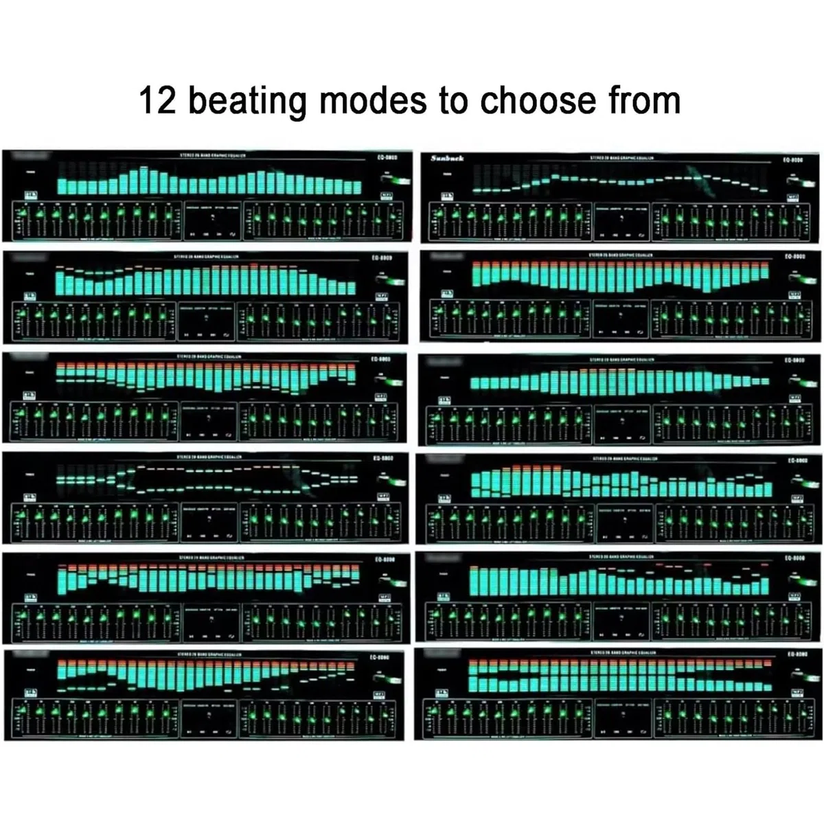 31-Band-Digital-Equalizer, Professioneller Digitaler Audio-Stereo-Grafik-EQ, Musikspektrumanalysator, LED-Audio-Soundprozessor-Soundsystem, Rauschunterdrückung, Für Aufnahmestudio