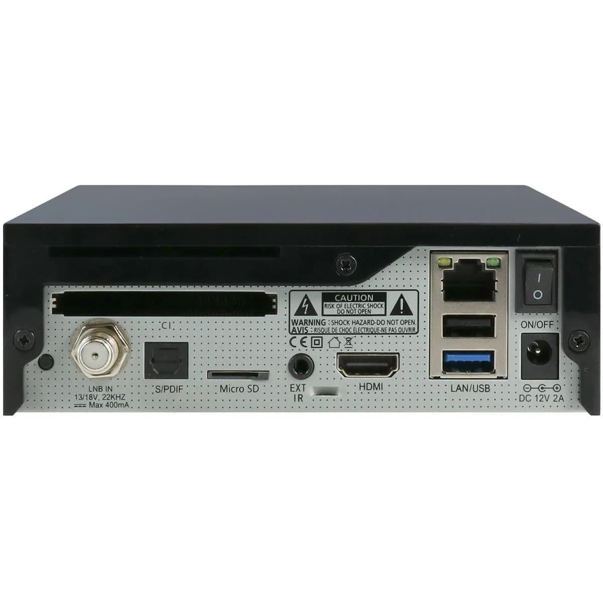 AB PULSe 4K Mini SE UHD Satelliten Receiver mit HDMI Kabel, Multiboot Funktion mit E2 Linux OS, DVB-S2X Sat Tuner, Ultra HD 4K Auflösung mit HDR10-Unterstützung, CI, CA, MicroSD-Slot, LAN