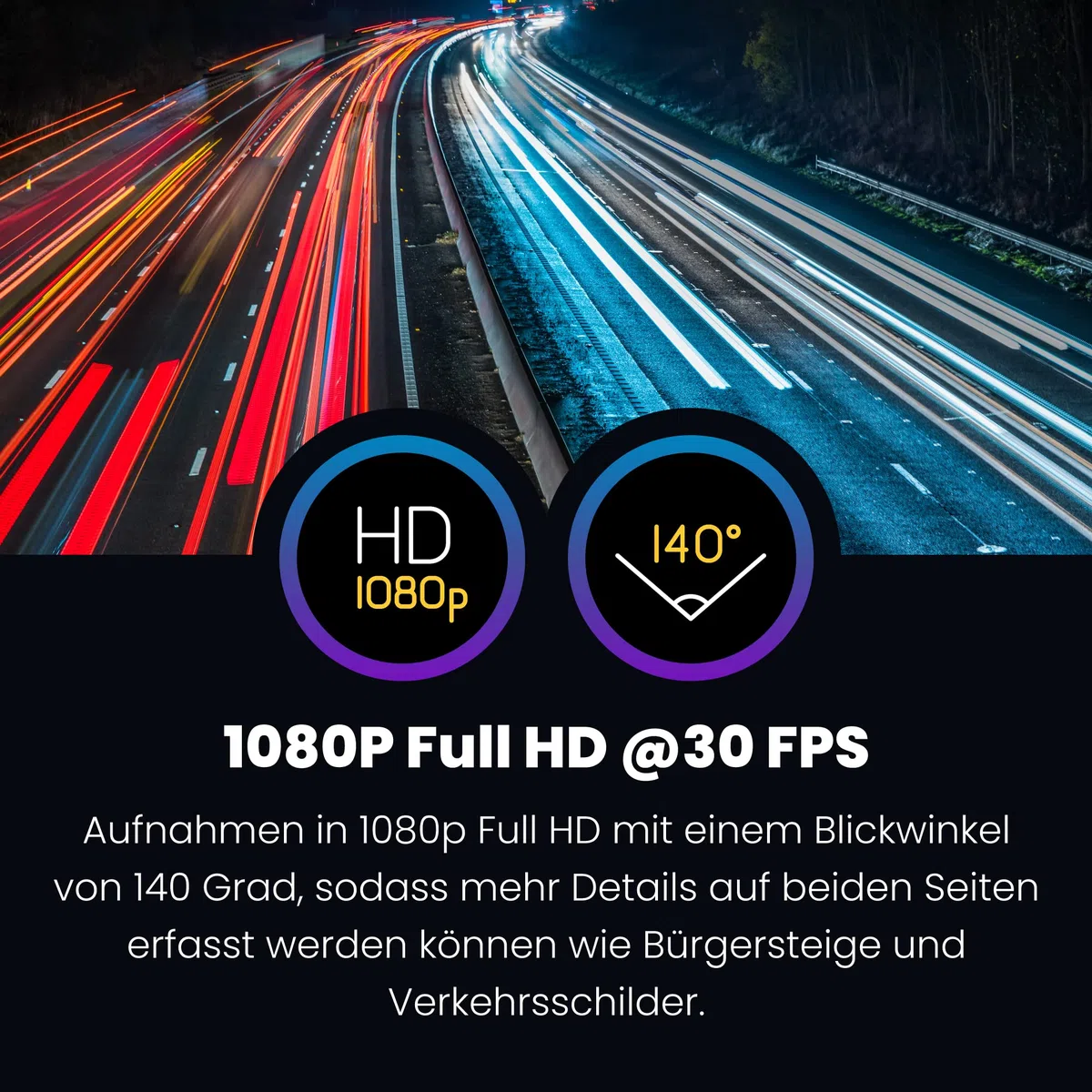 Nextbase 222X Front- und Heck-Dashcam, 1080p vorne und 720p hinten