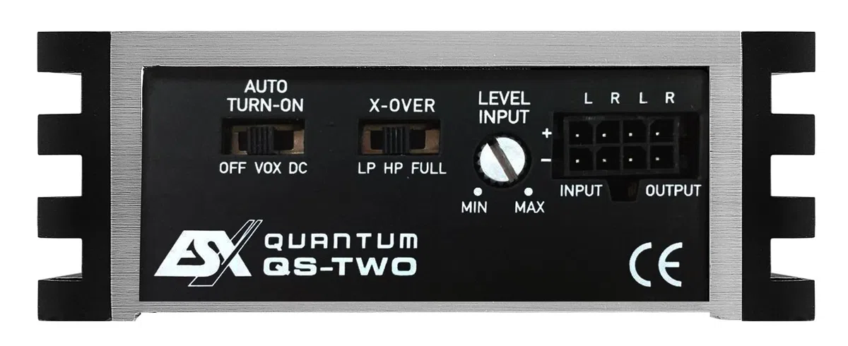 ESX QS-Two Quantum | 2-Kanal Class D Nano Digital Verstärker 380 Watt Max. Ausgangsleistung