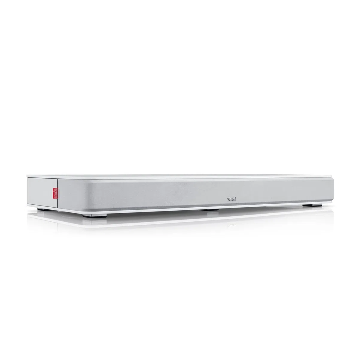 Teufel CINEDECK - Sounddeck Soundbar mit integriertem Subwoofer, 9 High-Performance-Töner, Dolby Audio, Dynamore, Bluetooth aptX, HDMI, für Musik, TV, Gaming Wiedergabe - Weiß
