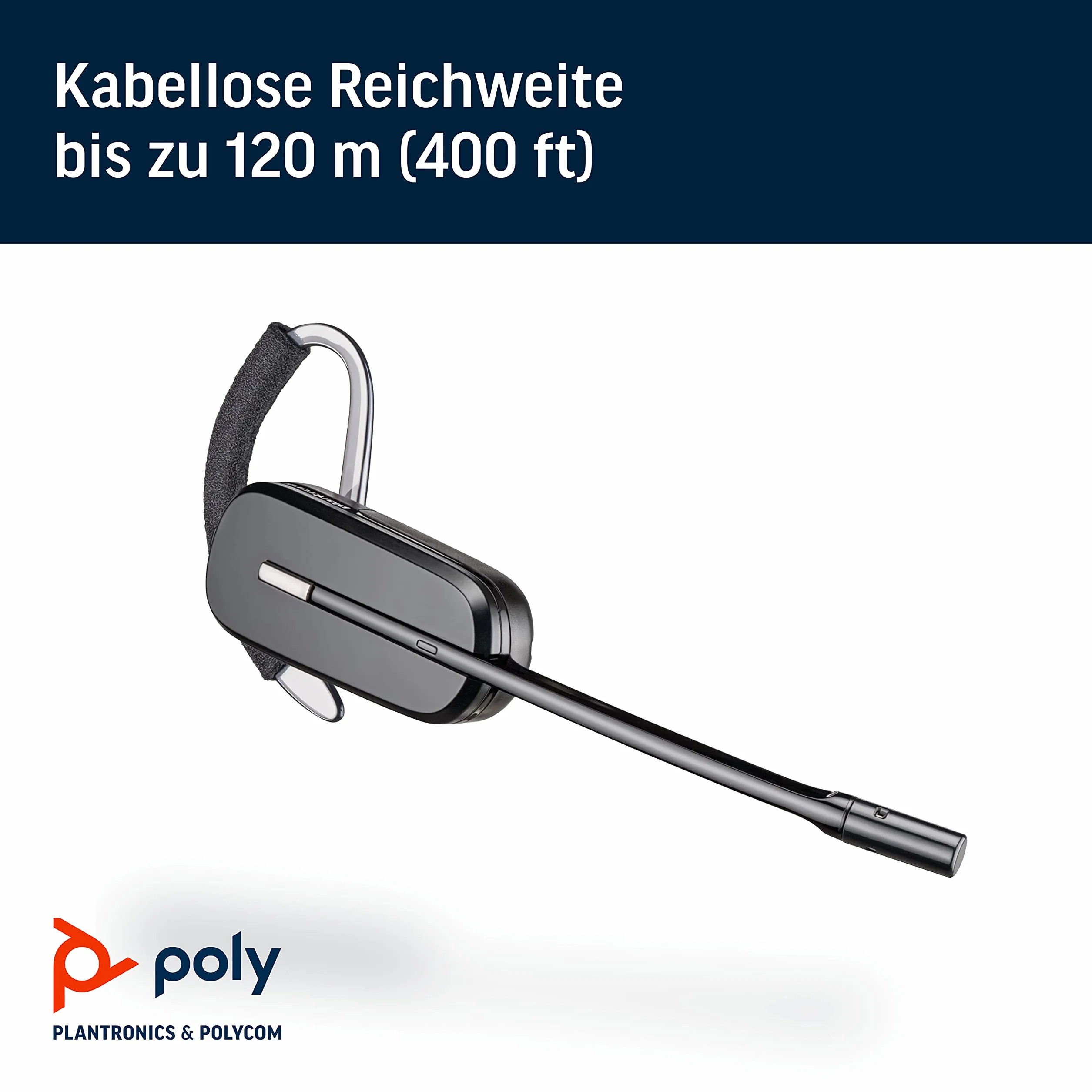 Plantronics CS 540A CS500 Headset konvertierbar drahtlos DECT inkl. APS-11 Electronic Hook Switch