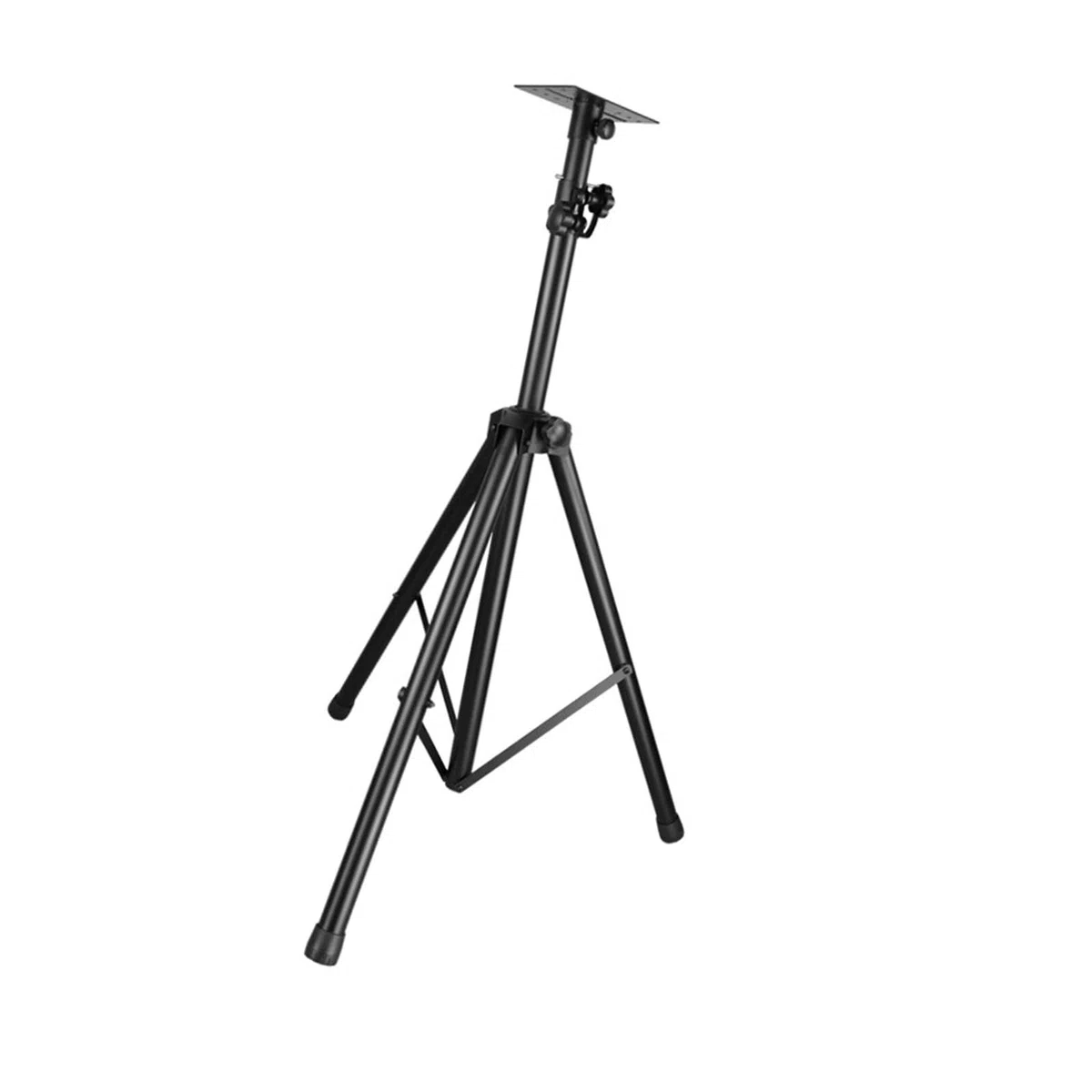 Lautsprecherständer Stativ, Höhenverstellbar 1-2m (39-79 Zoll), Metall, Flaches Tablett 11x17.5cm (4.3x6.9 Zoll), für Zuhause, Büro, Hochzeiten, Bühne