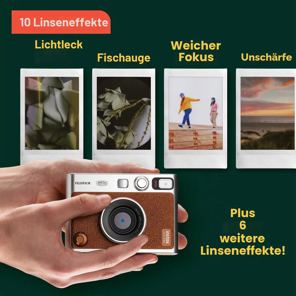 Fujifilm Instax Mini Evo - Braun