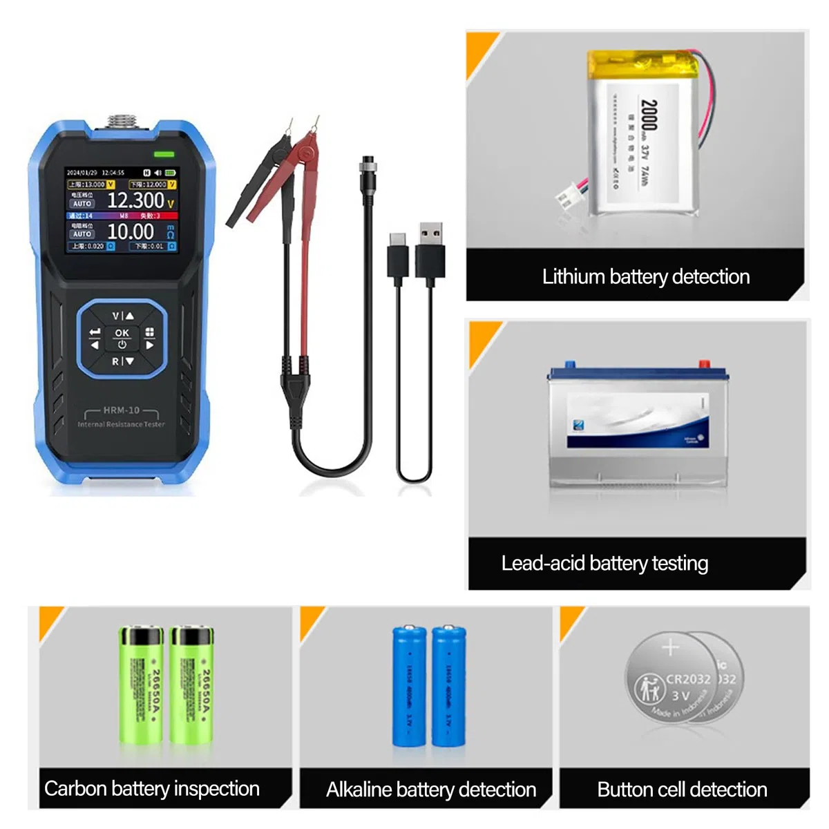 Batteriespannungs und Widerstandsmessgerät, Kondensatortester, Gerät für Elektriker und Elektronik Enthusiasten, Kondensatortester