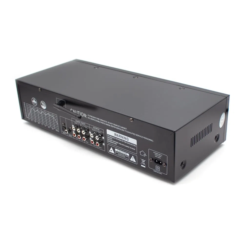 Professioneller EQ8000 Audioprozessor EQ Equalizer, Bluetooth 5.4, Optischer/Koaxialer Decoder, USB-Hi-Fi-Vorverstärker mit Fernbedienung