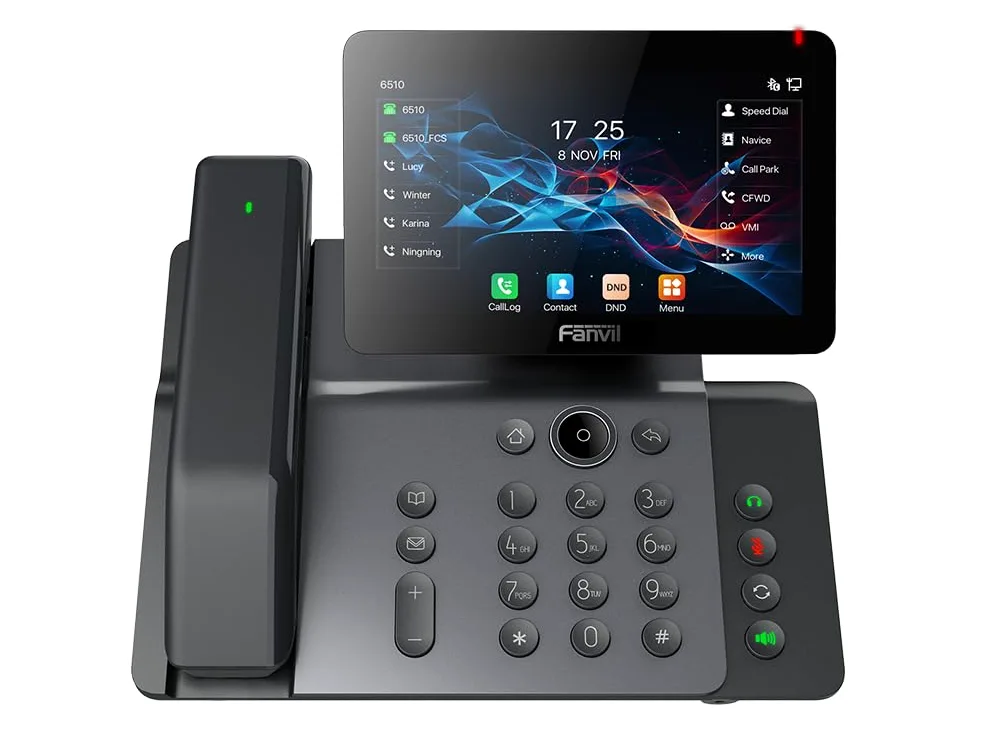 Fanvil V66 PRO・IP-Telefon・Dunkles Grau・Kabelgebundenes Mobilteil・Tisch/Wand・SIP-Info・20 Zeilen (V66 PRO)