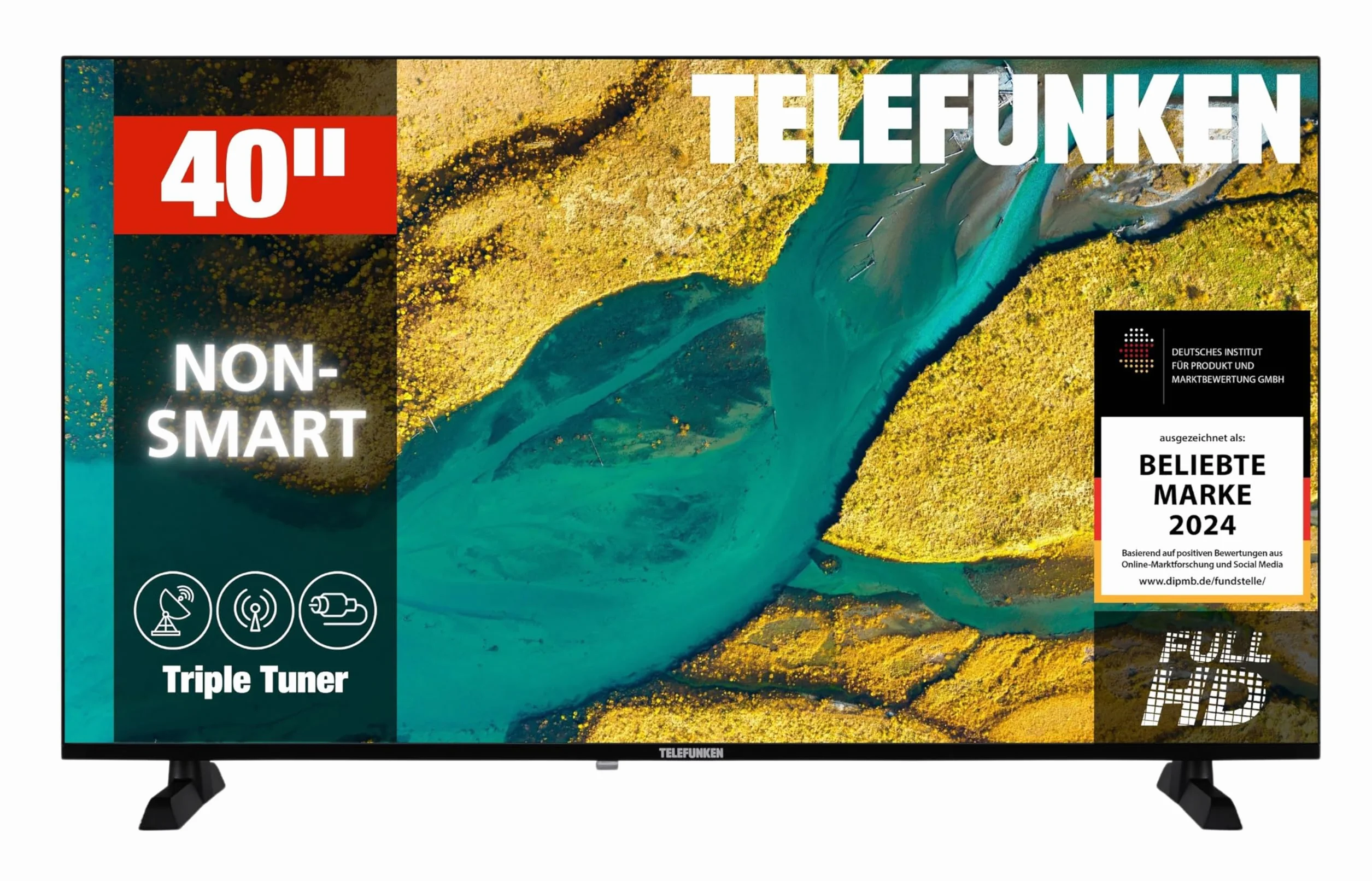 TELEFUNKEN XF40P900S 40 Zoll Fernseher LED TV Full HD (1920x1080 Pixel) mit 100 cm Bildschirmdiagonale und integriertem Triple-Tuner (2026)