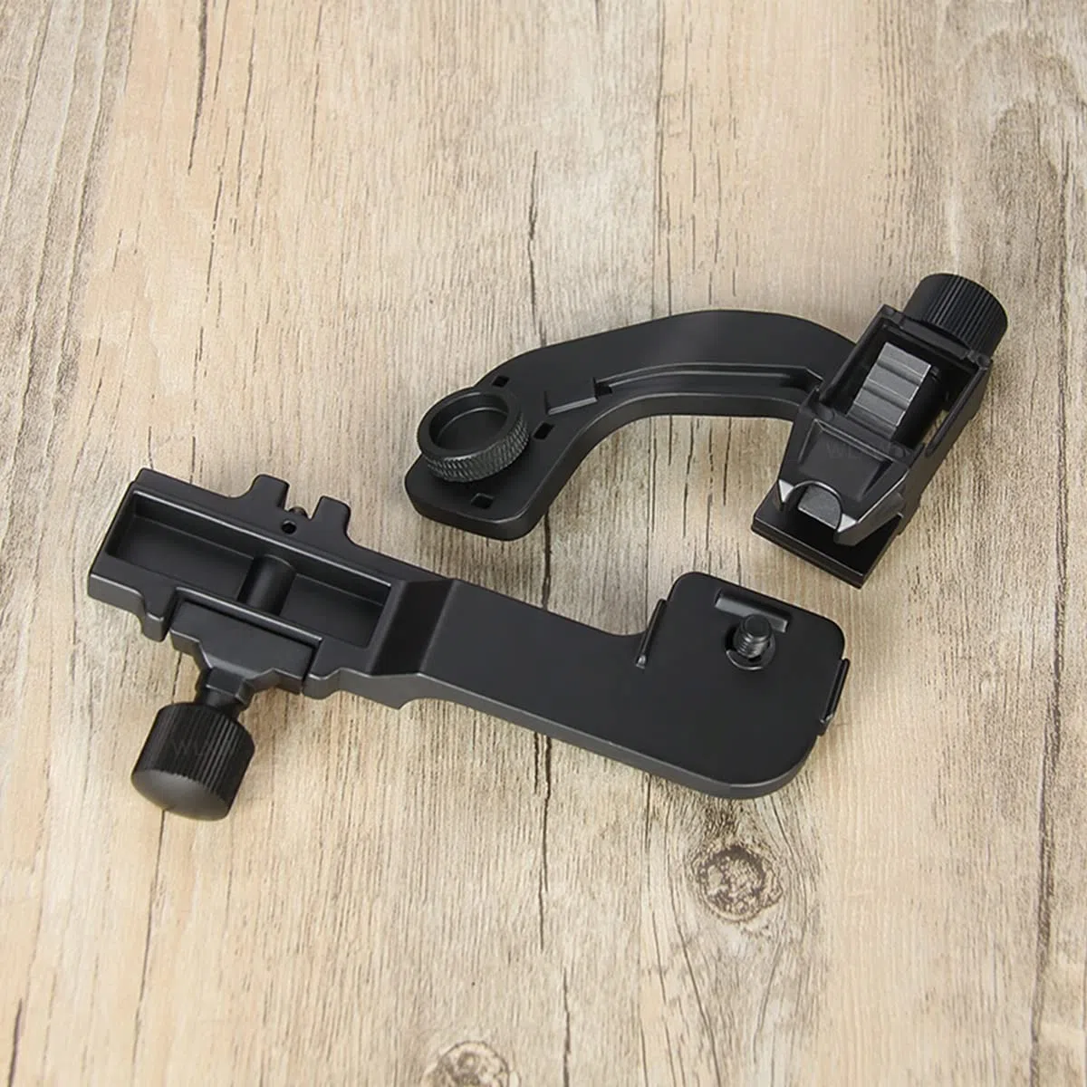 WLXW CNC Aluminium Nachtsichtbrille J-Arm Mount Adapter Nachtsichtgerät Zubehör NVG-Halterungs Set, für Helm Mount Picatinny Rail