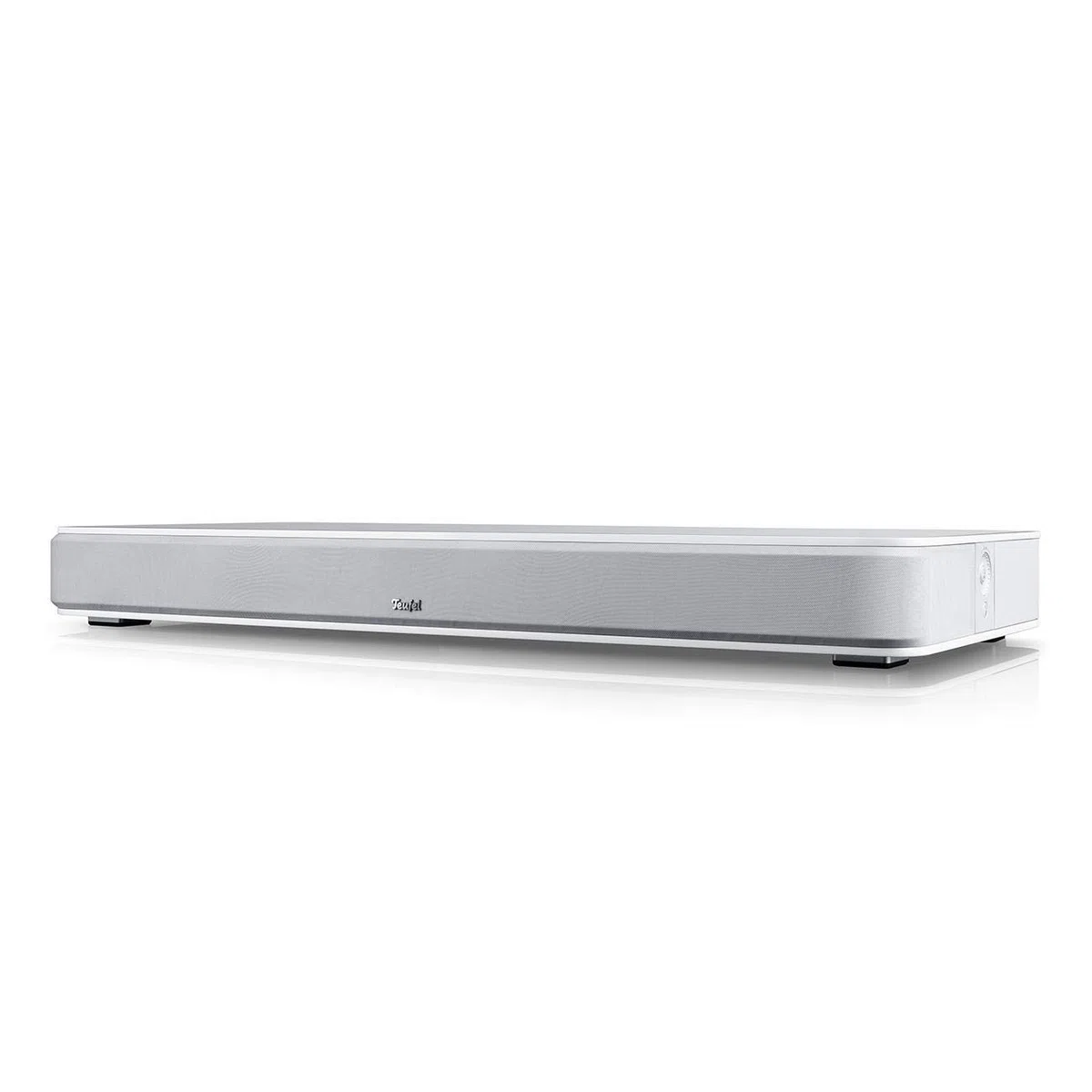 Teufel CINEDECK - Sounddeck Soundbar mit integriertem Subwoofer, 9 High-Performance-Töner, Dolby Audio, Dynamore, Bluetooth aptX, HDMI, für Musik, TV, Gaming Wiedergabe - Weiß