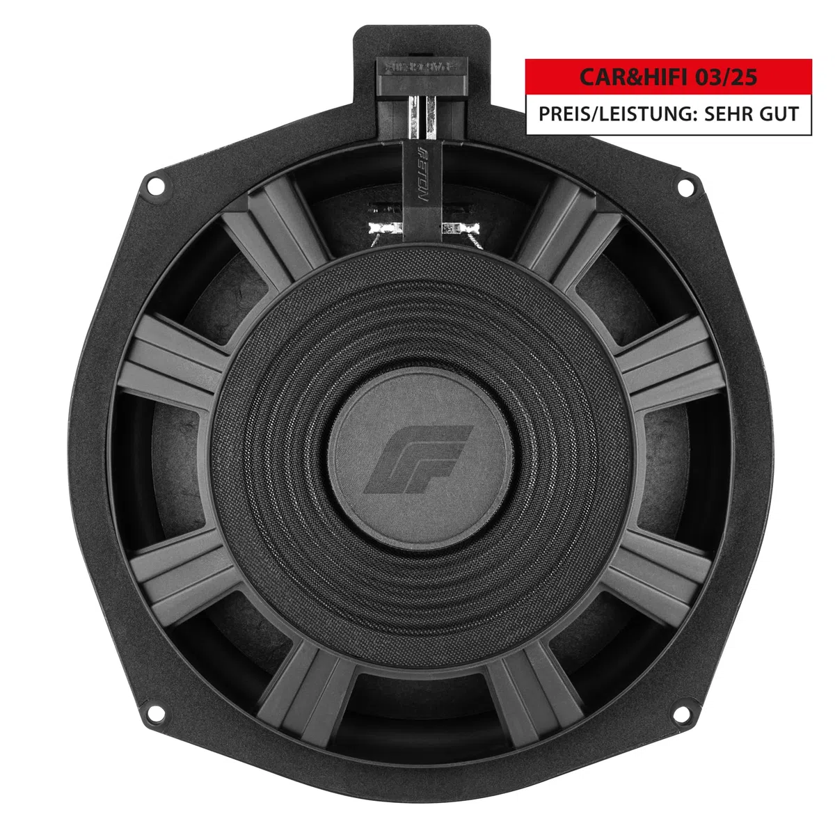 ETON UG-BMW20SUB – Power 8“ / 20 cm Auto Untersitz Subwoofer, kompatibel mit BMW und Mini Fahrzeugen, Flacher Plug & Play Underseat Bass, 200 W, 1 Stück