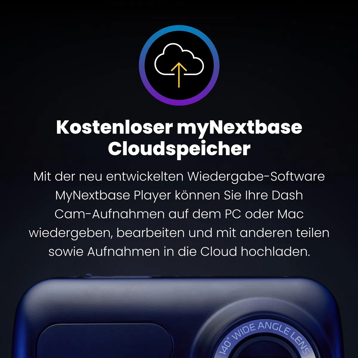 Nextbase 222X Front- und Heck-Dashcam, 1080p vorne und 720p hinten