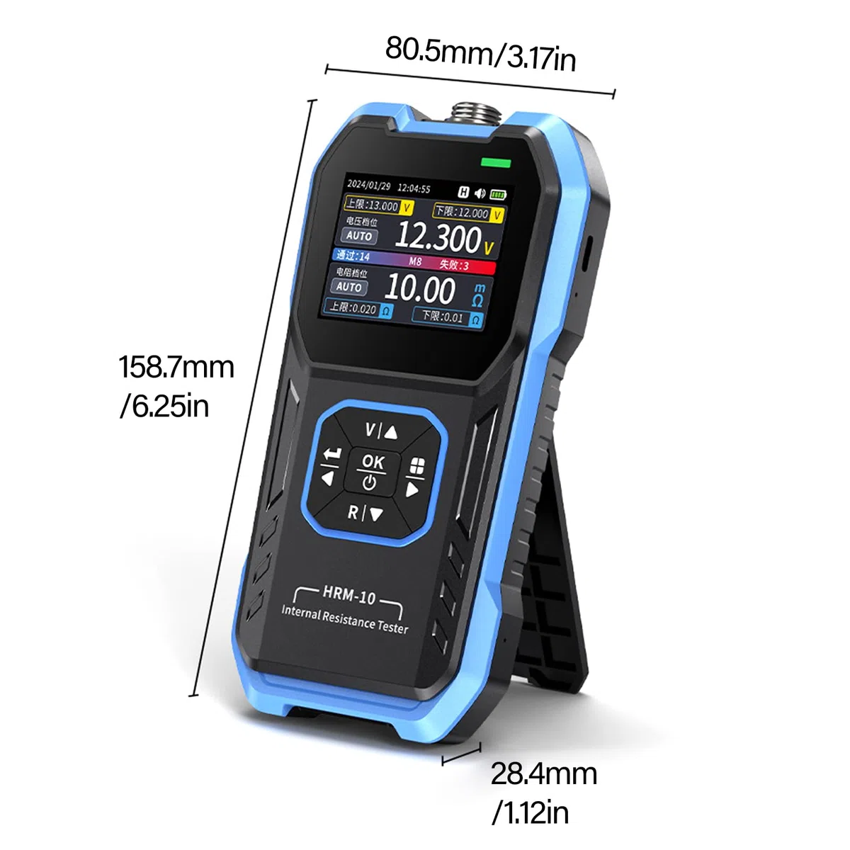 Batteriespannungs und Widerstandsmessgerät, Kondensatortester, Gerät für Elektriker und Elektronik Enthusiasten, Kondensatortester