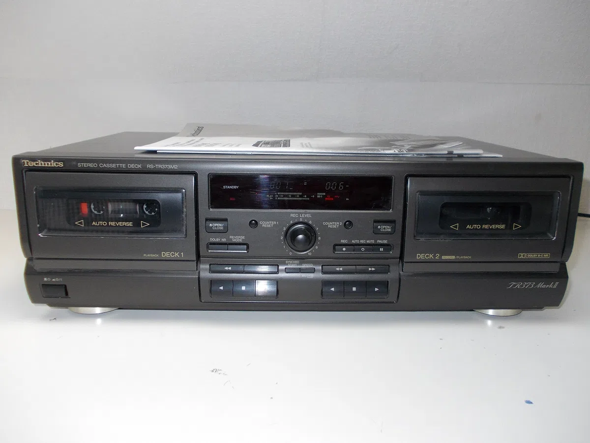 Technics RS-TR 373 MII, Doppel-Cassetttendeck, schwarz