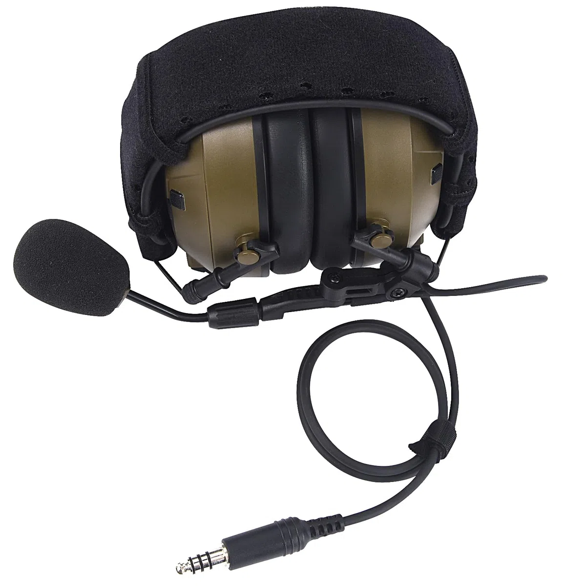 Airsoft Shooting Jagd Kopfhörer Noise Cancelling Sound Pick Up Gehörschutz Coms Walkie Talkie Headset mit Boom Mic Mikrofon K1 U94 Tactical Ptt für Baofeng Kenwood Radios