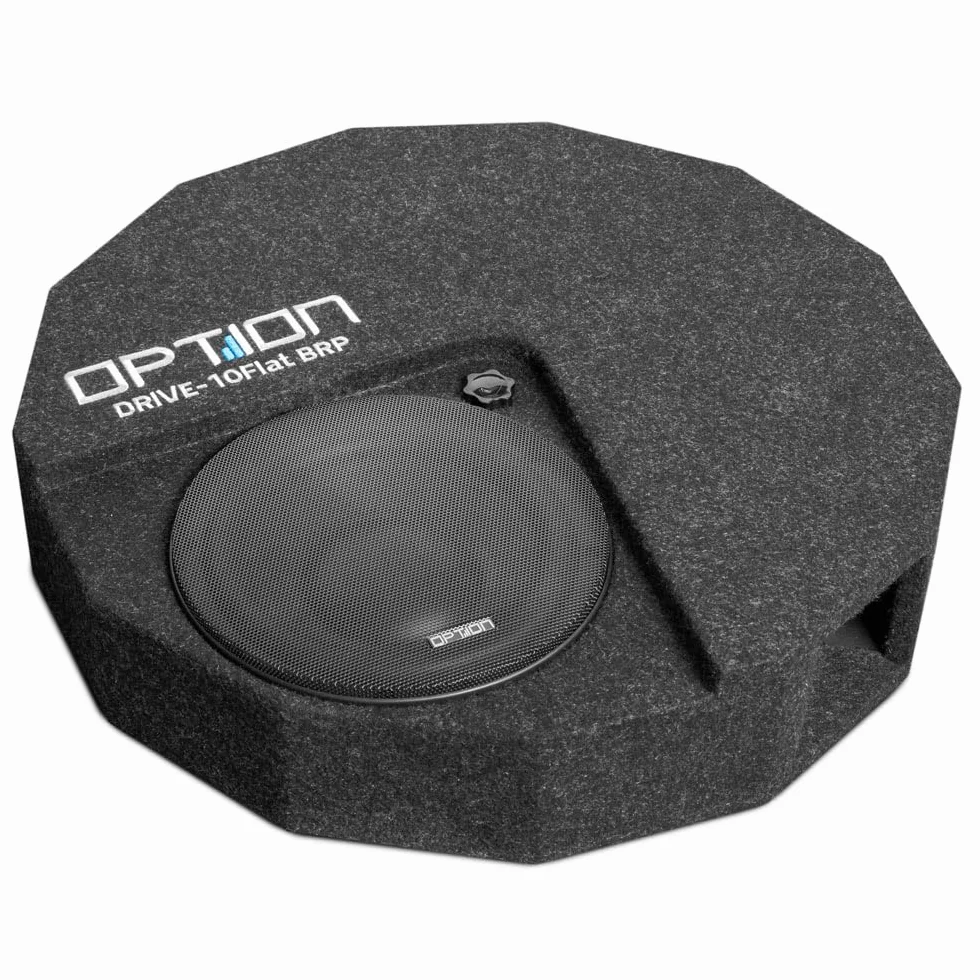 Option Reserverad Subwoofer kompatibel mit Fahrzeuge mit Beats-Soundsystem ab Werk - Passiver Reserverad-Subwoofer DRIVE10BRP-FLAT-D2 - Plug & Play