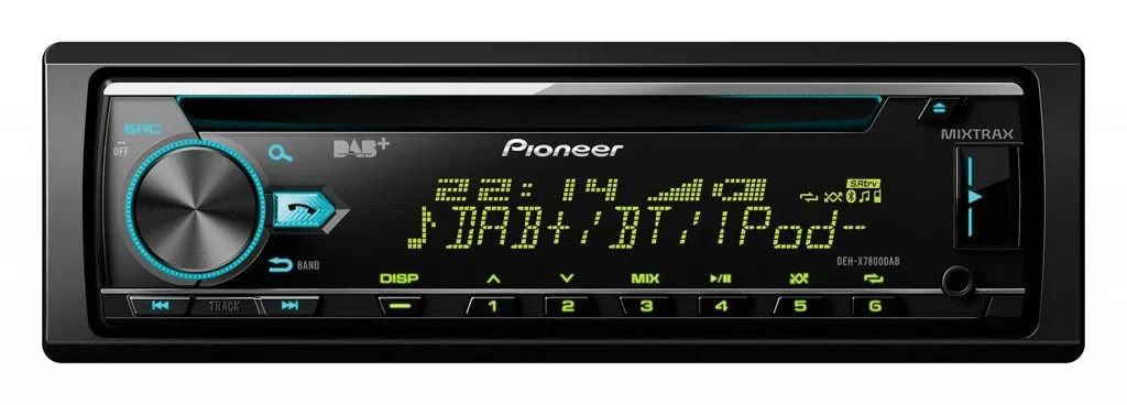 Pioneer DEH-X7800DAB | 1DIN Autoradio | CD-Tuner mit RDS | FM und DAB/DAB+ Tuner | CD | Bluetooth | MP3 | USB | AUX-Eingang | Bluetooth Freisprecheinrichtung | Kompatibel mit Android und iPod/iPhone