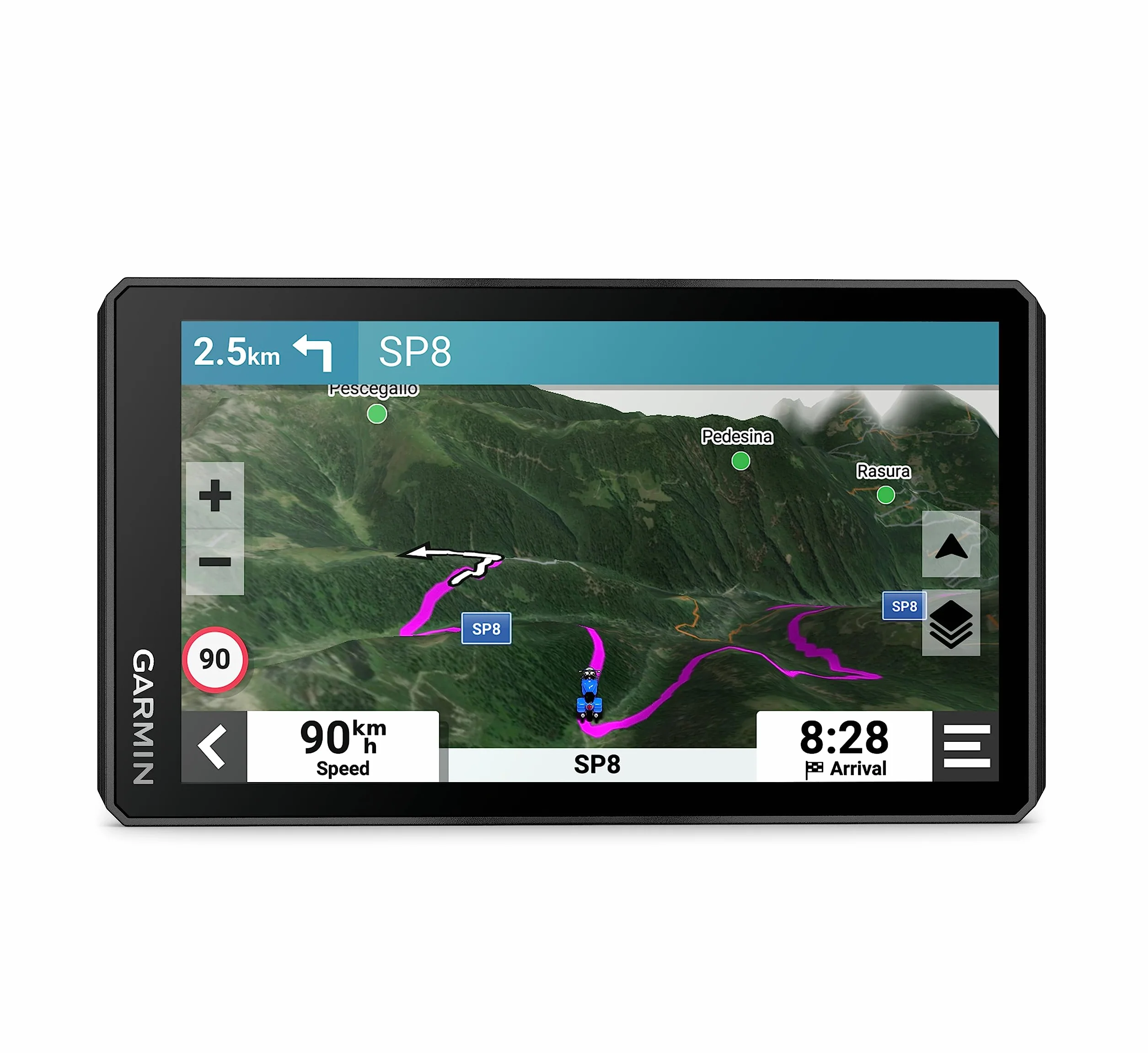 Garmin zūmo XT2 - Satelliten-Navigationssystem für Geländemotorräder, 6 Zoll großes, helles Display, lesbar im Sonnenlicht, regenfest, visueller Routenplaner und Zusammenfassungen von