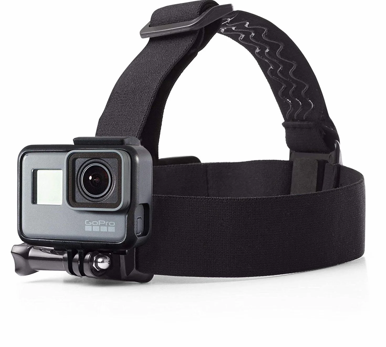 4K-Action-Kamera mit Touchscreen, EIS Einstellbarer Blickwinkel, 40 m wasserdichte Unterwasserkamera, ferngesteuerte Sportkamera & Amazon Basics Kopfgurt für GoPro Actionkamera