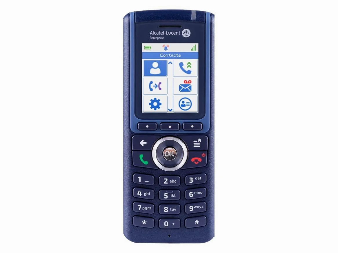 Alcatel-Lucent 8234 DECT-Mobilteil, Akku und Gürtelclip, schwarz