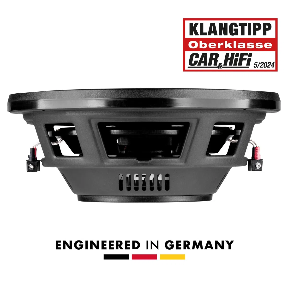 ETON PW 10 Flat – Druckvoller, Flacher 25 cm / 10 Zoll Langhub Subwoofer, Bass fürs Auto, Tiefton Lautsprecher mit Ferritmagnet, 2 x 2 Ohm Doppelschwingspule, 2 x 300 Watt