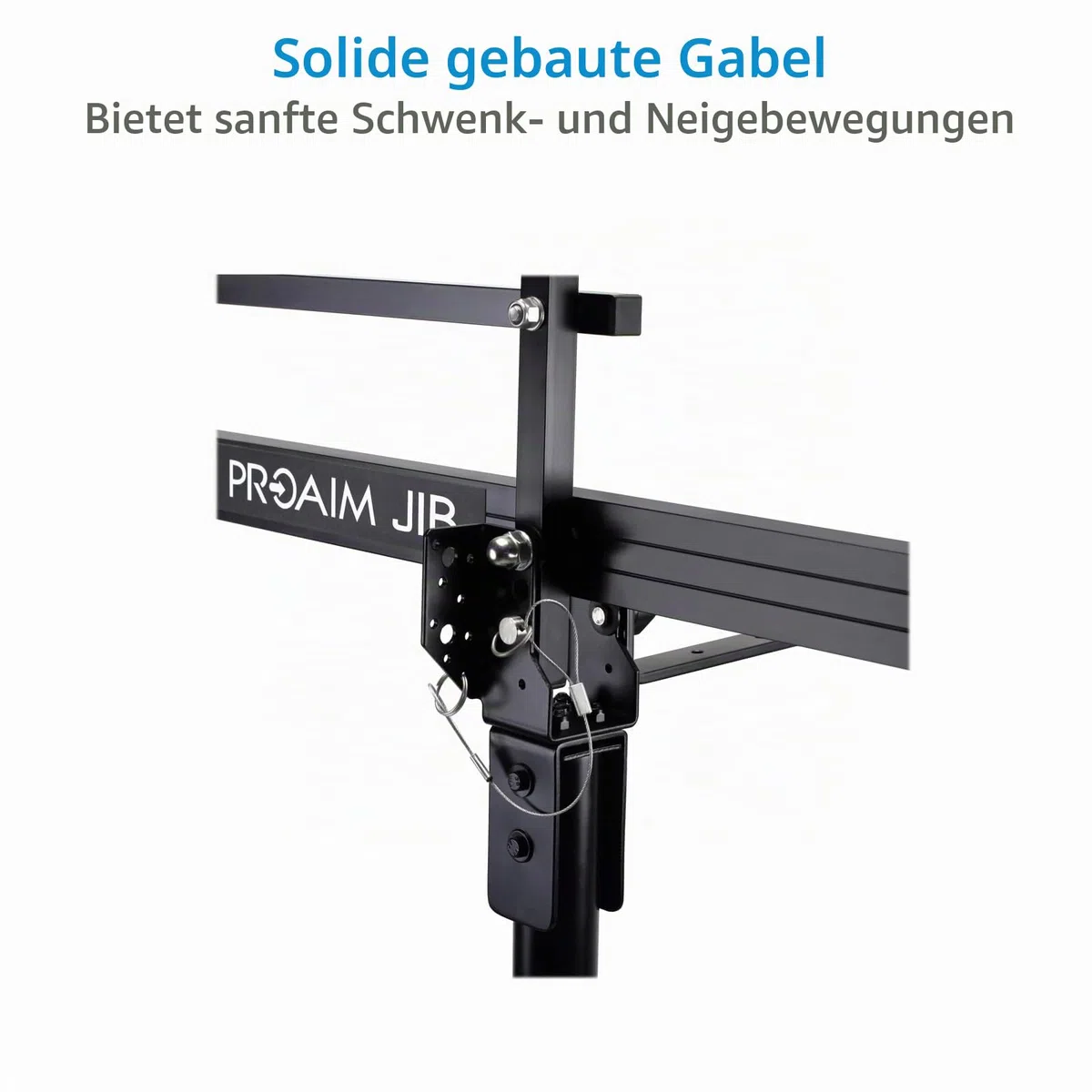 PROAIM 9 Fuß Videokamera-Auslegerkran mit Ständer. Für Kardanringe, Schwenk-Neige- und Fluidköpfe. Tragkraft bis zu 8 kg / 17,6 lbs. (P-9-TS)