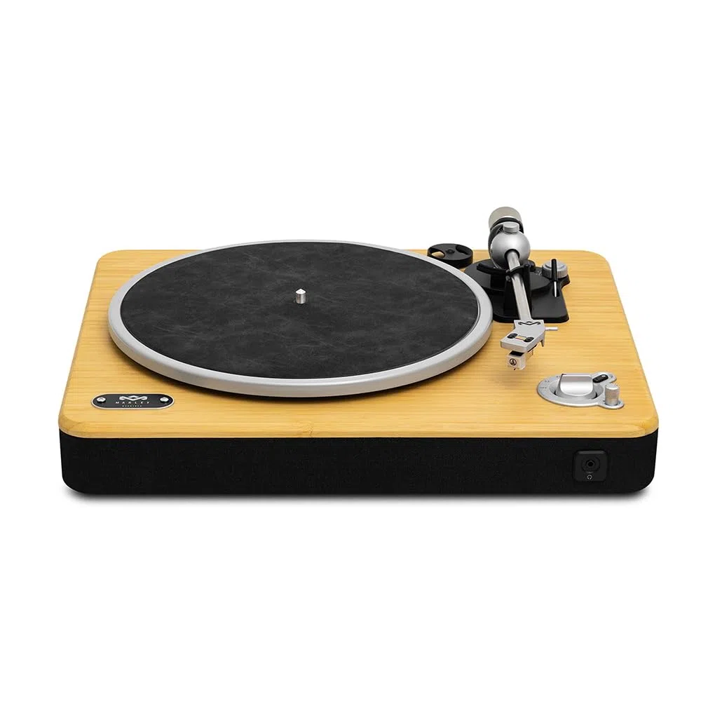House of Marley Stir It Up Wireless 2 Bluetooth-Plattenspieler - Bambus | Vinyl Player, 33/45 U/Min, nachhaltig gefertigter Schallplattenspieler, Audio-Technica Tonabnehmer & integr. Vorverstärker