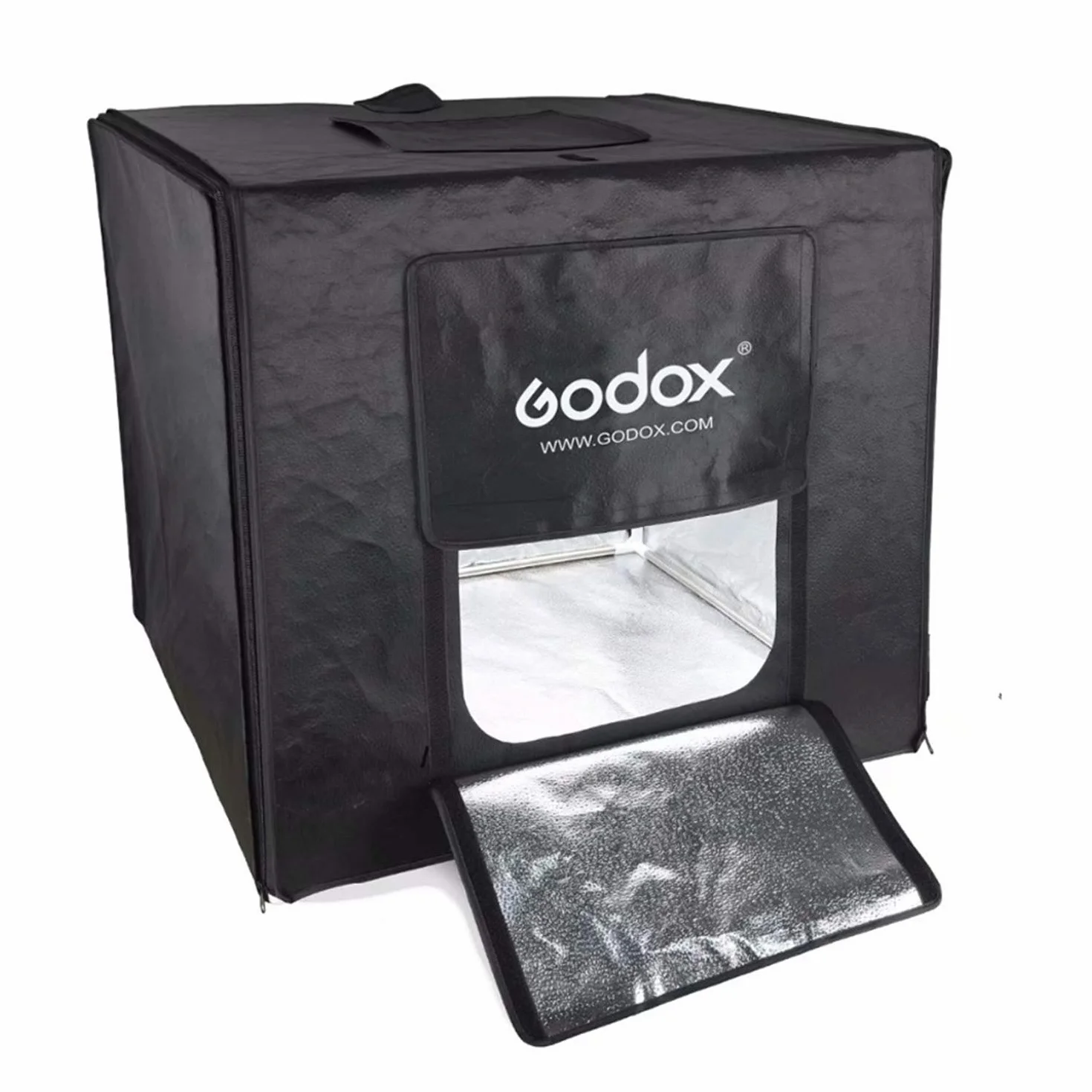Godox Portable Triple Light LED Ministudio - 80x80x80cm - Professionelle Fotostudiobeleuchtung, Produktfotobox, Mini-Fotostudio für Produktfotos