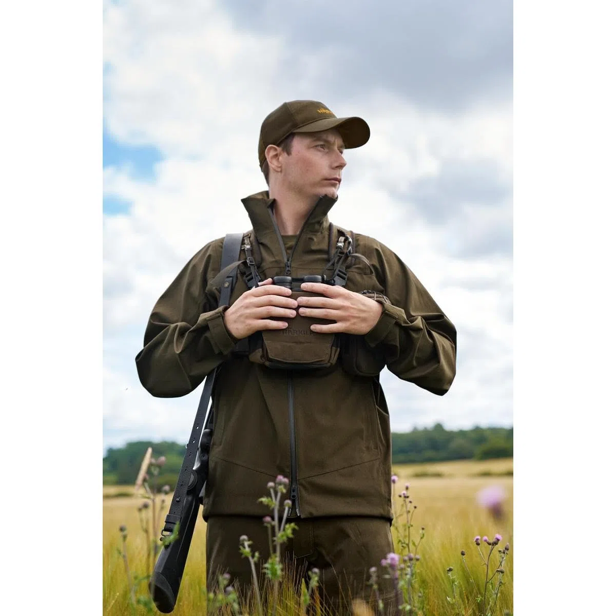 Härkila Thermal Spotter Pouch – Thermo-Spotter-Tasche für Wärmebild-Optik – MOLLE-kompatibel, Gepolstert & Geräuscharm – Dark Willow Green