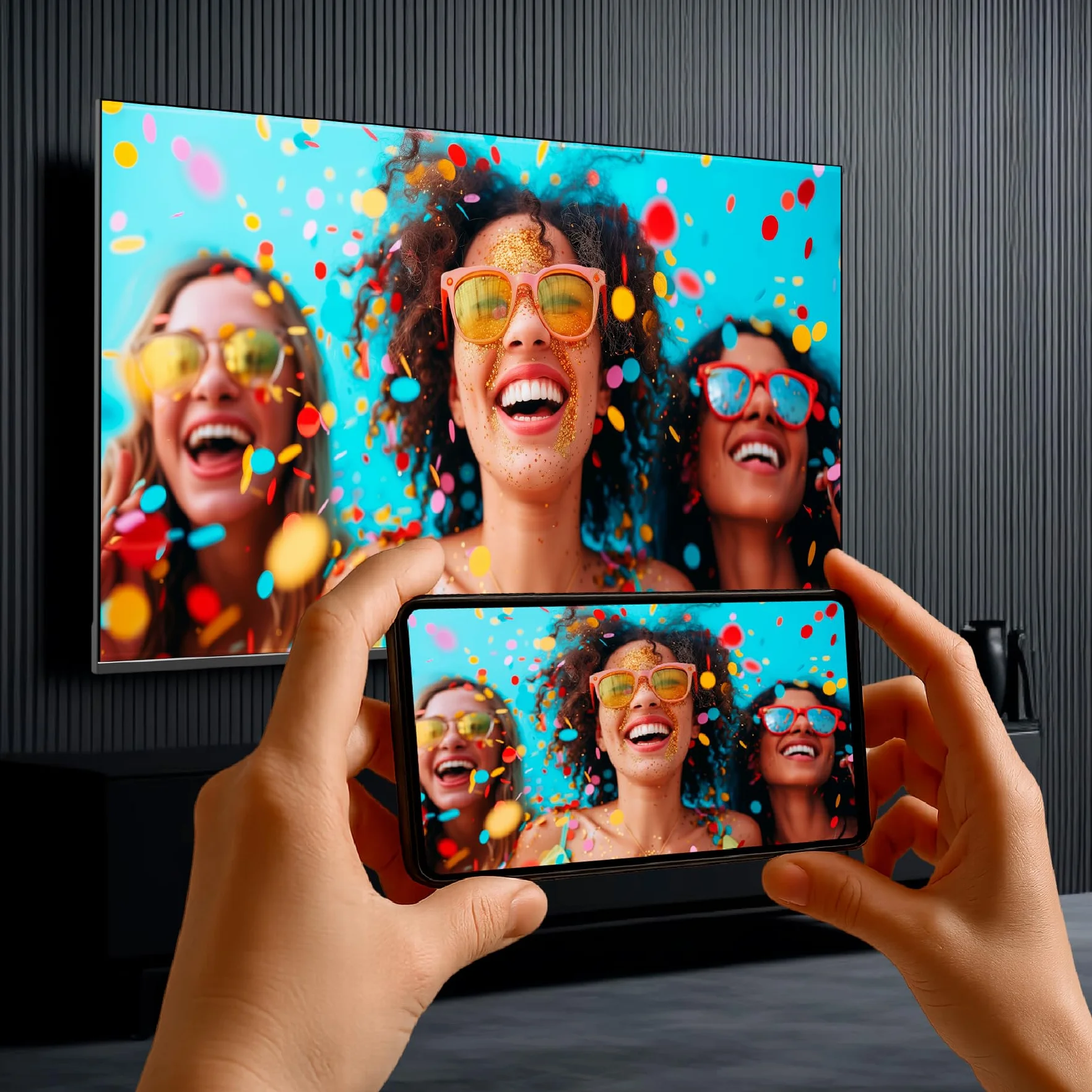 DYON Smart 43 VX - 43 Zoll (108 cm) Full-HD Smart TV mit HD Triple Tuner (DVB-C/-S2/-T2), App Store, Prime Video, Netflix, YouTube, DAZN, Disney+, waipu.TV, Hotelmodus