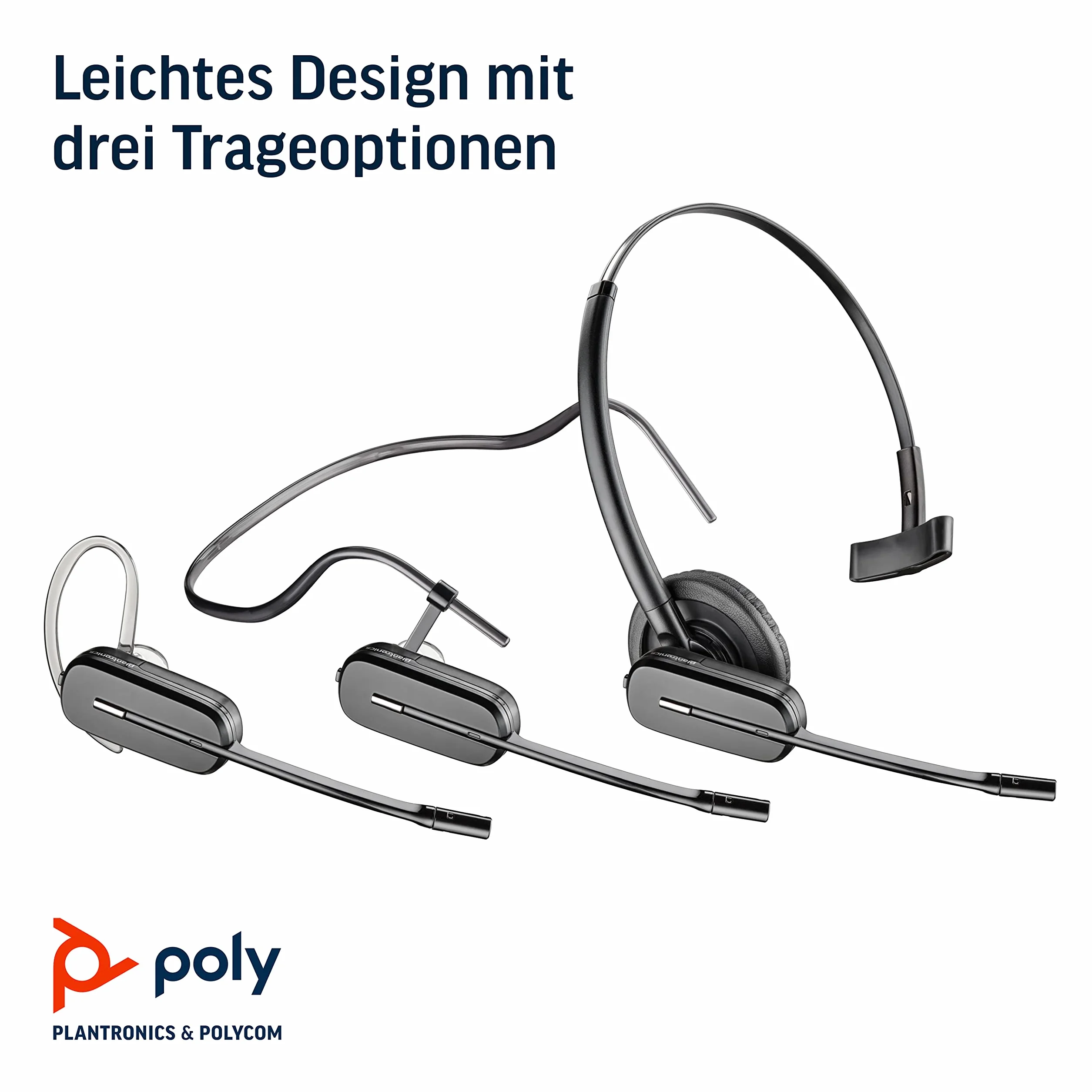 Plantronics CS 540A CS500 Headset konvertierbar drahtlos DECT inkl. APS-11 Electronic Hook Switch