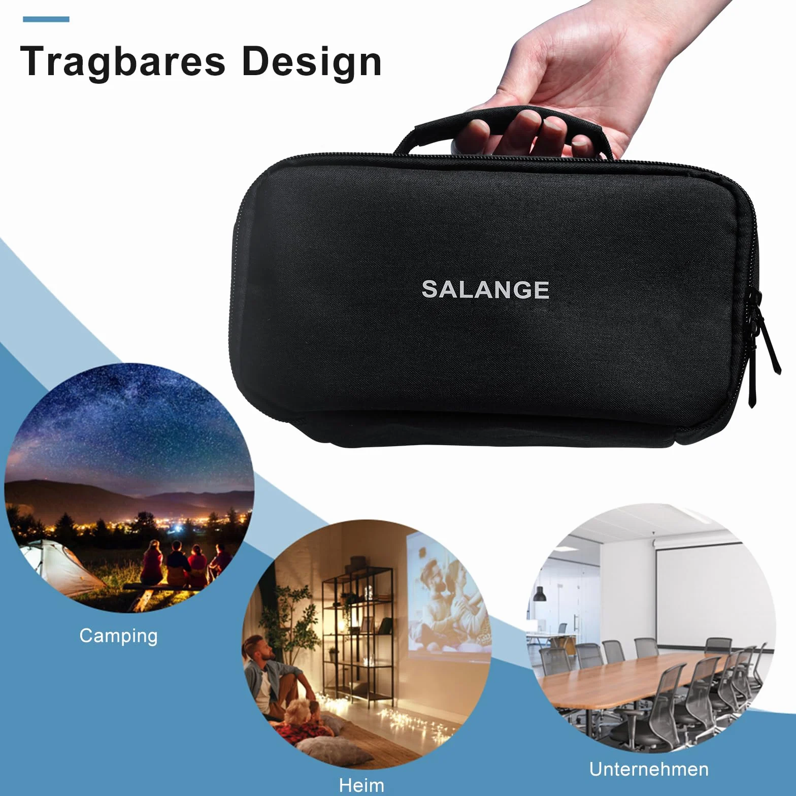 HY320 Beamer Tasche,Gilt für den Projektor für HY300 Beamer Tasche Wasserdicht,Schwarze Tragbare für HY300 Projektortasche, für Outdoor/Zuhause,Geeignet für Die Meisten Großen Bag