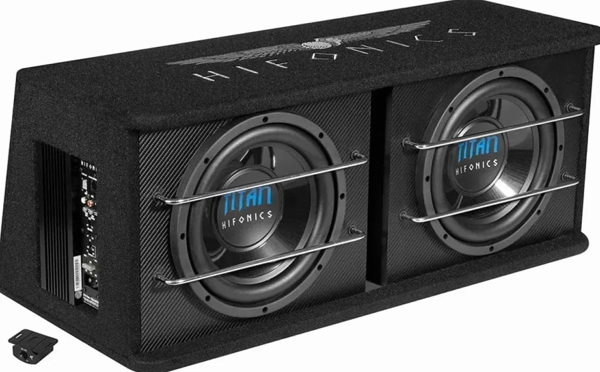 Hifonics TDA-250R Aktiv-Subwoofer für Auto, 600 W