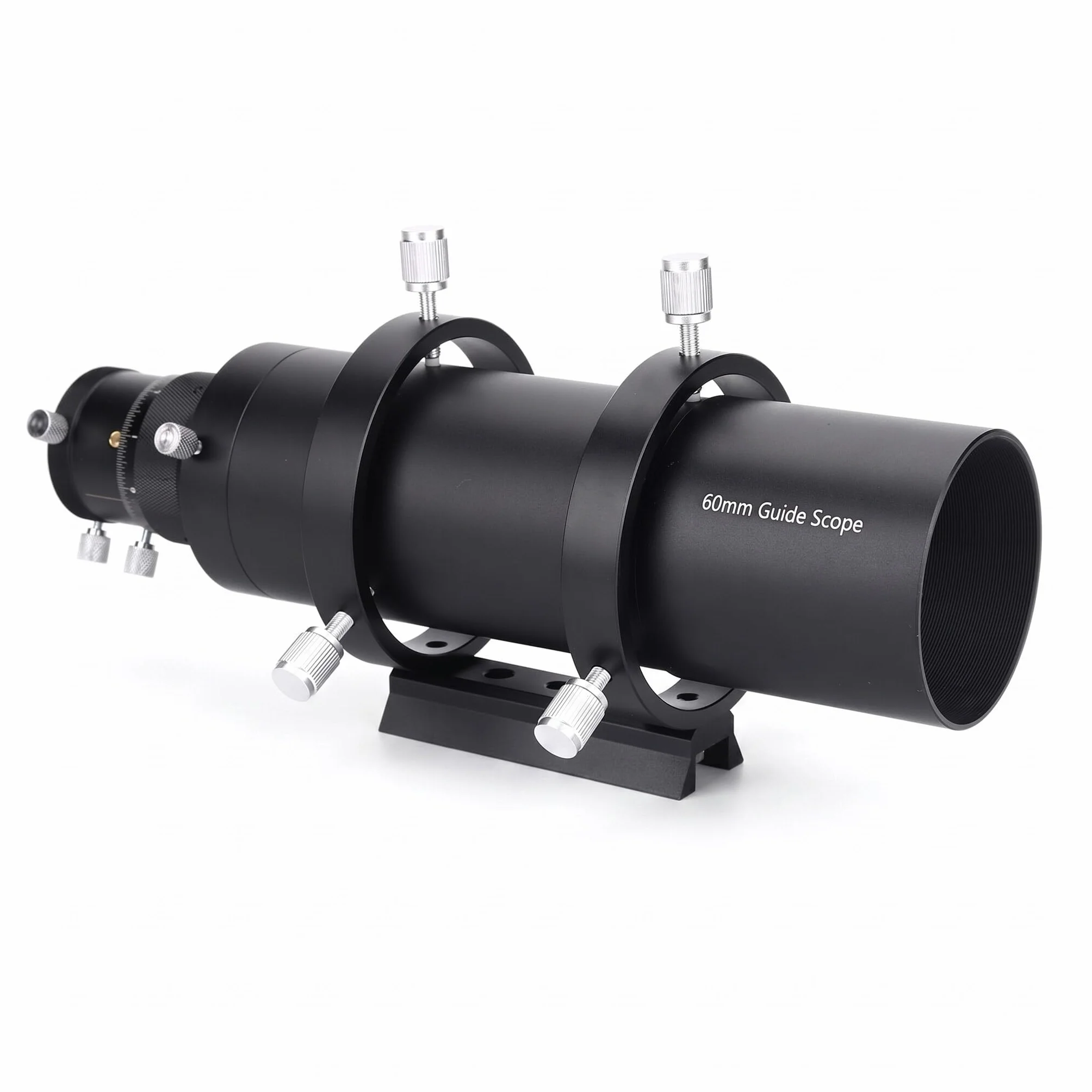 60mm Guidescope 240mm Brennweite Sucher Fernrohr aus Aluminiumlegierung mit Doppelwendel Fokus und Halterung für astronomisches Teleskop