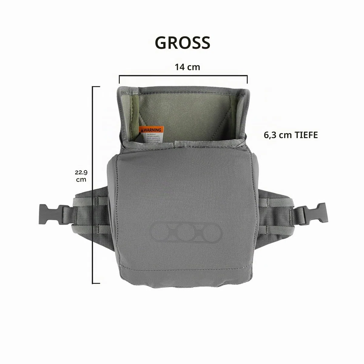 Eberlestock Recon Modular Bino Pack – Fortschrittliches Fernglas-Gurtsystem mit anpassbaren Aufsätzen, Militärgrün, Größe L