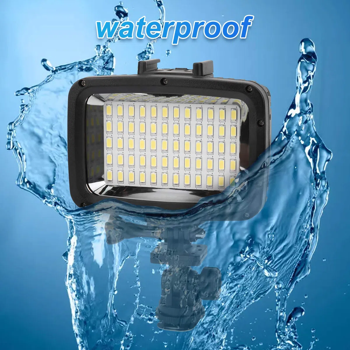 Unterwasser-LED-Fülllicht, 40 M (131,2 Ft) Tauchfotografie-Fülllicht, Wasserdichtes LED-Videolicht-Fülllicht Tauch-Unterwasserlicht, für Kamera/Stativ/Selfie-Stick