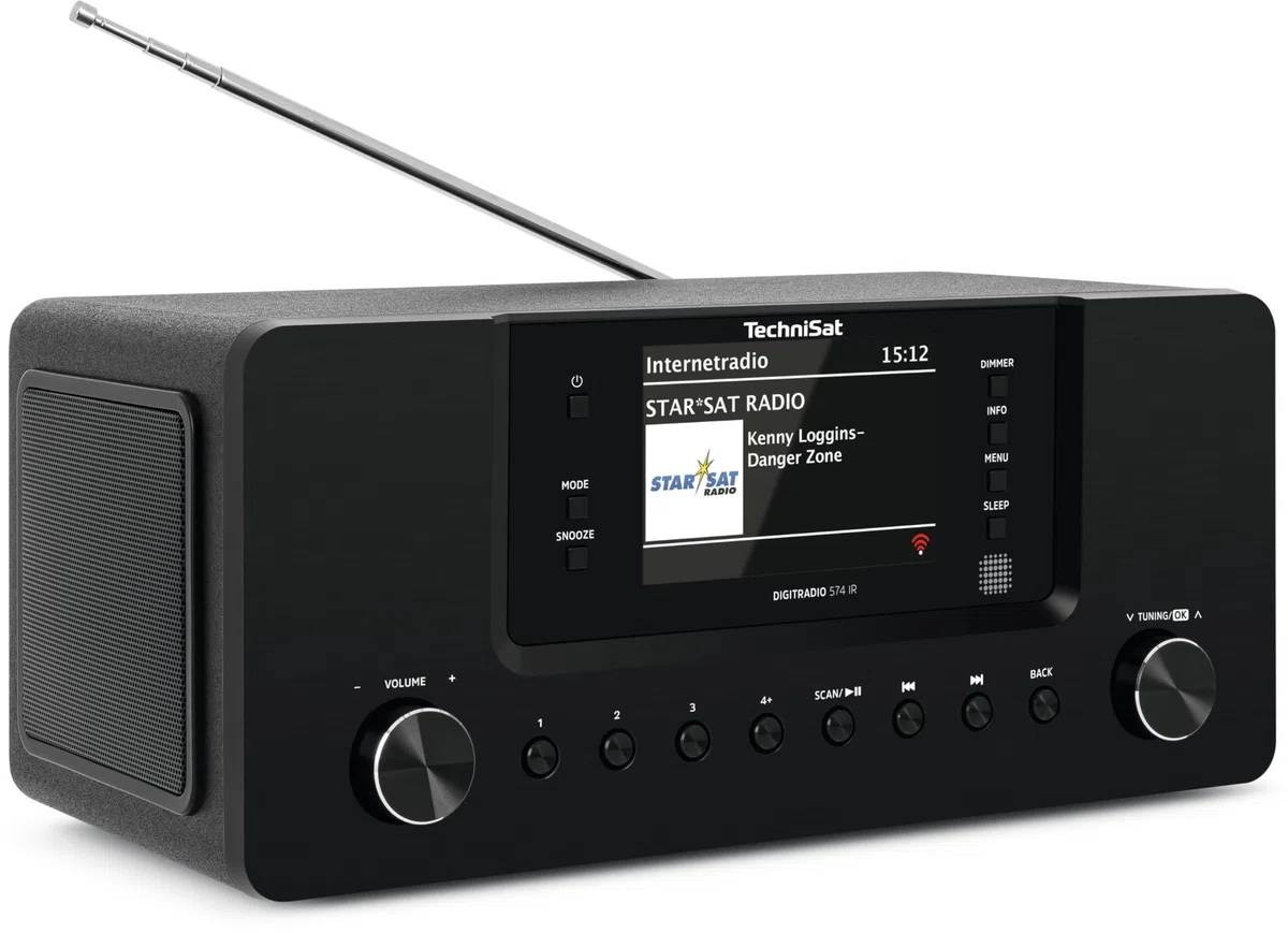 TechniSat DIGITRADIO 574 IR DAB+ Internetradio mit Bluetooth - schwarz