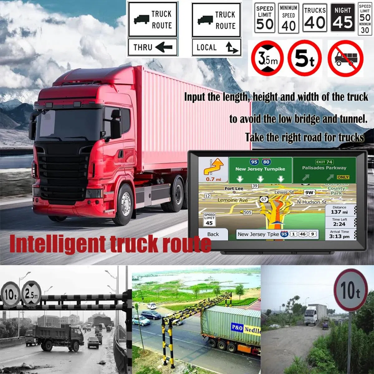22,9 cm (9 Zoll) GPS-Navigator für Auto, Neueste 2026 Karte, Touchscreen, GPS-Navigationssystem, LKW, GPS, Sprachführung und Radarkamera-Warnung, GPS, Spurführung, lebenslange Live-Karten-Updates