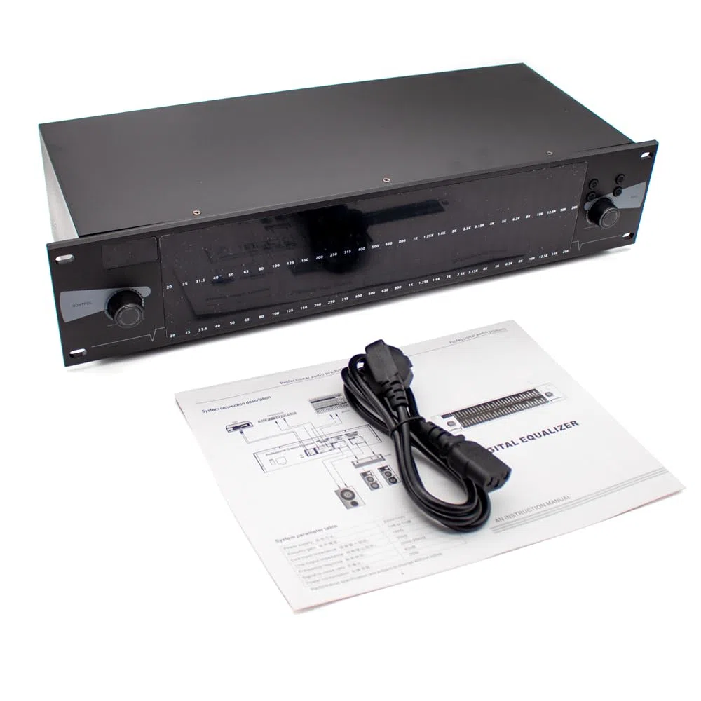 EQ-888 2HE Dual Spectrum Audio-Equalizer, Digital 31 Bands Audio Digital Effect DSP Equalizador Processor Stage KTV Sound System